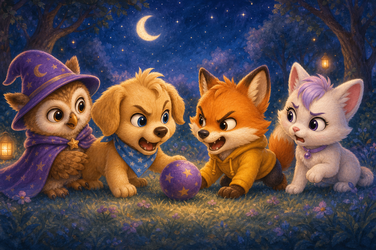 The Playful Paws' Reunion